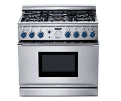 thermador stainless steel dual fuel range 8