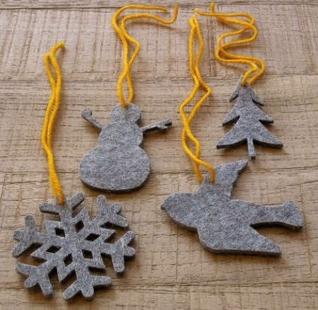 gray industrial felt ornaments 8