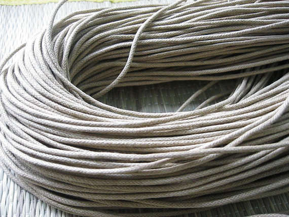grey cotton waxed cord 8