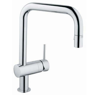 grohe minta single handled pull out kitchen faucet 8