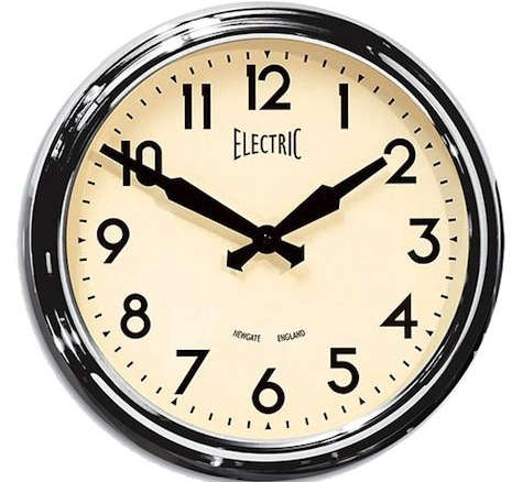 horne newgate electric wall clock  