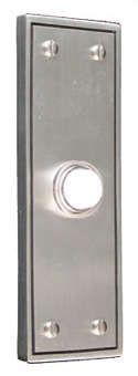 Rectangle Silver Pewter Doorbell portrait 10