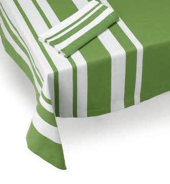 jamie oliver pea green striped tablecloth
