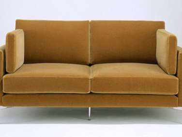 knoll velvet sofa  