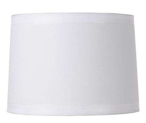White Fabric Drum Lamp Shade