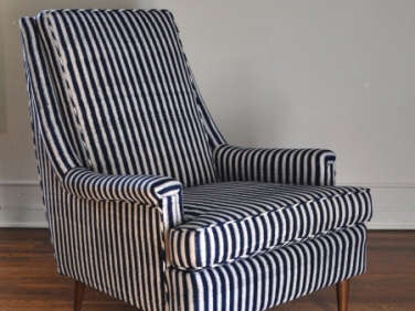 les indiennes striped chair  