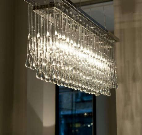 light drizzle chandelier – rectangular 100cm 8