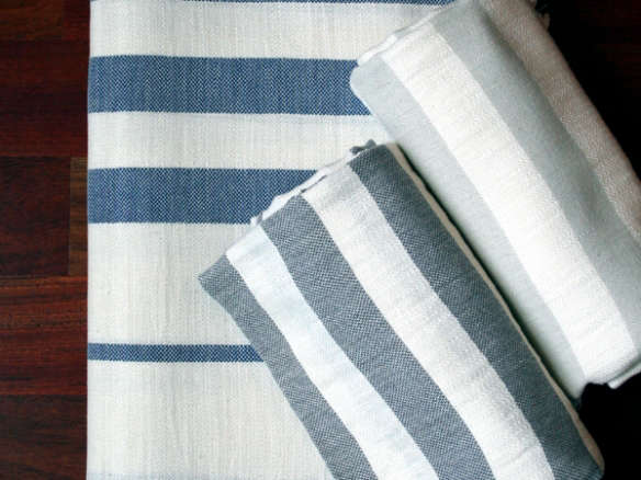 big stripe linen bath towel 8