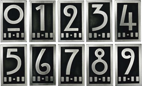 Typographically Astute Door Numbers from London portrait 10_25