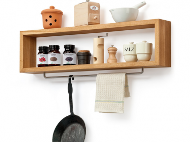 manufactum kitchen shelf with rail  
