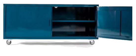 media credenza with casters 8
