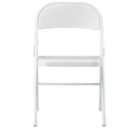 metal white folding chair 8