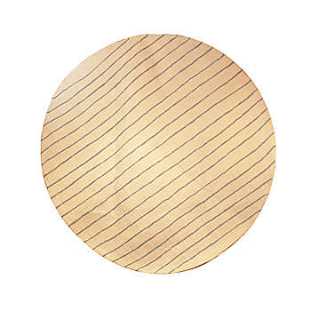 muskhane wool felt round rugs – stripes 8