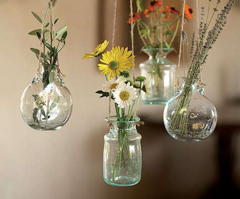 napa bolla glass hanging vases
