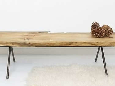 natural wood table bench by ohio designs  