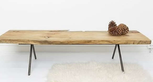natural wood table bench by ohio designs  