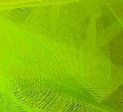 stretch illusion neon green fabric 8