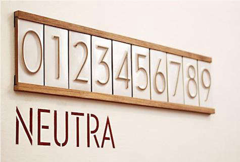 3 dimensional neutra house numbers 8
