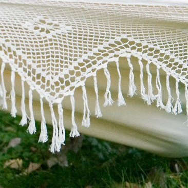 xl brazilian fabric hammock with fringe 8