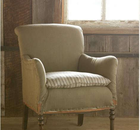 linen and stripe chair 8