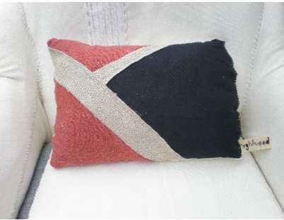 nightwood red blue pillow