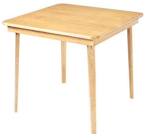 stakmore solid oak folding card table 8