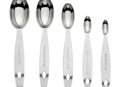 odd sized measuring spoons  