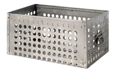 perforated steel basket 8