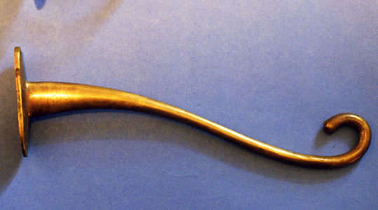 Curved Brass Plant Hook