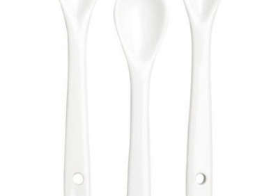 porcelain spoons cb2  