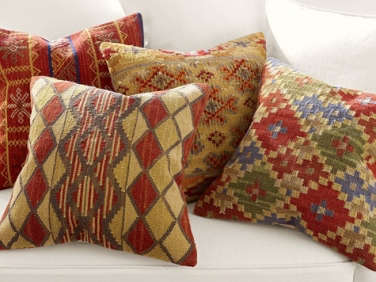 pottery barn kilim pillows  