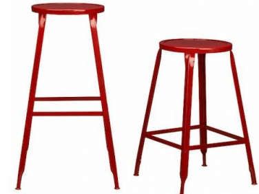 red cb2 fireengine stool 22  