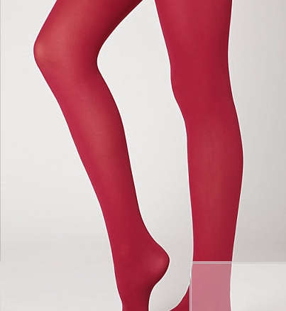 red opaque tights 8