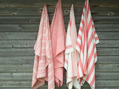 red striped linen bath towels 8
