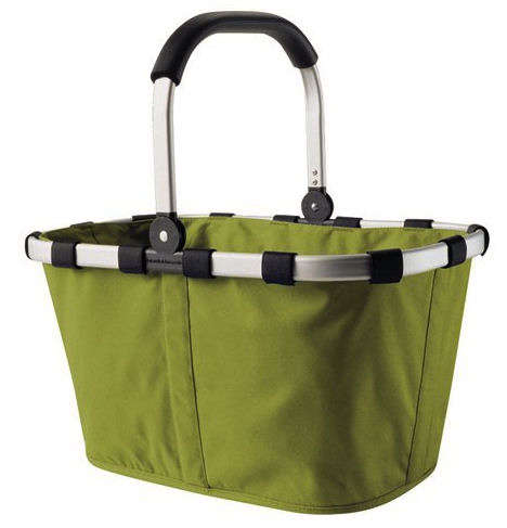 Olive Green reisenthel Carrybag Fabric Picnic Tote Sturdy Lightweight Basket for Shopping and Storage