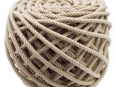 rope pouf thomas eyck  