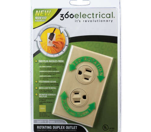 rotating duplex outlet 8