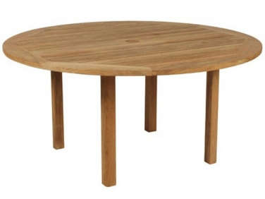 round teak table  
