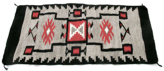 mexican wool hand woven rug 8