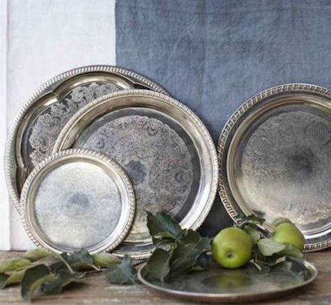 vintage silver trays 8