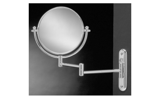 Wall Mount Swinging Arm Mirror, Wall Mounted Vanity Mirror With Folding Arm