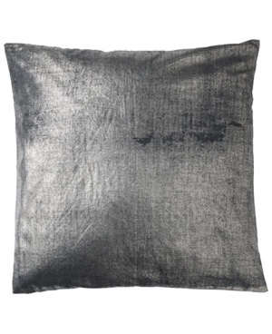 silver on linen cushion cover