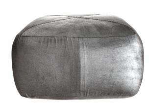 Design Sleuth Silver Pouf from Calypso Home portrait 7