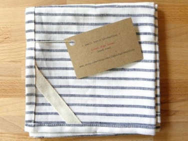 small batch tea towel stripes  