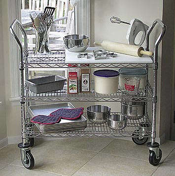 heavy duty stainless craft wire utility cart 8