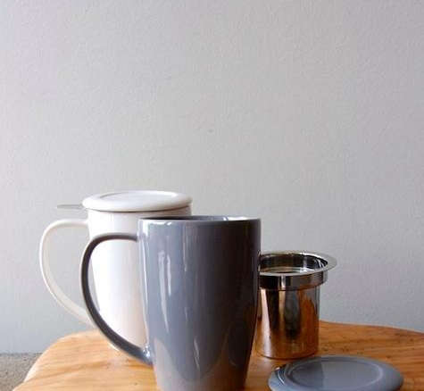 spartan gray tea cups  