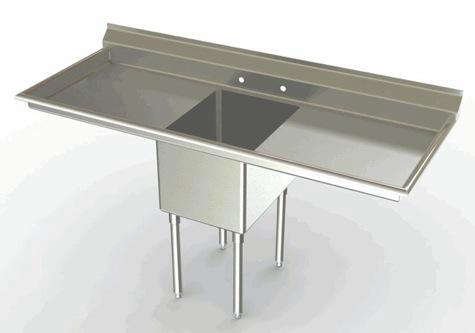 one compartment utility sink 8