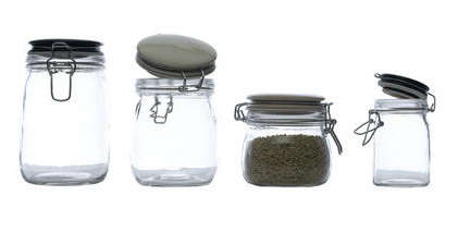 storage jars with ceramic lids