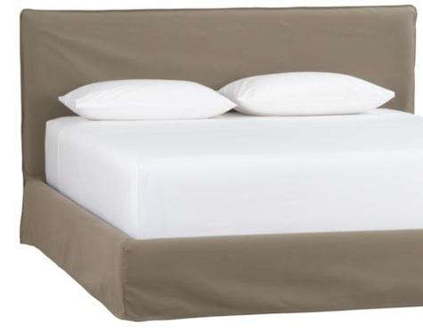 stratus olive slipcovered bed 8