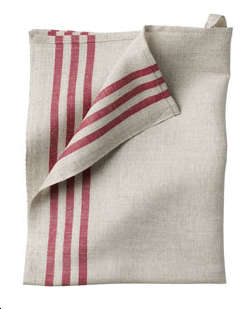 stripe linen / cotton tea towel 8